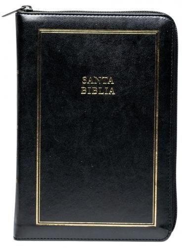 Biblia RVR60/Manual/Letra Gigante/Semil Piel/Negro/Indice/Cierre