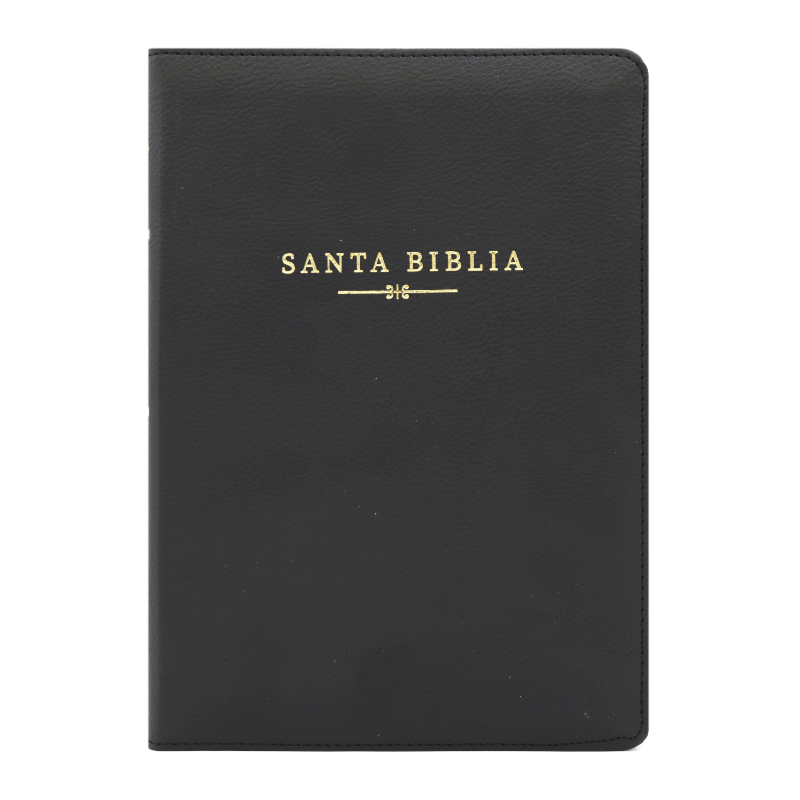 Biblia RVR60/Manual/Letra Grande/Simil Piel/Negro/Cierre/Indice