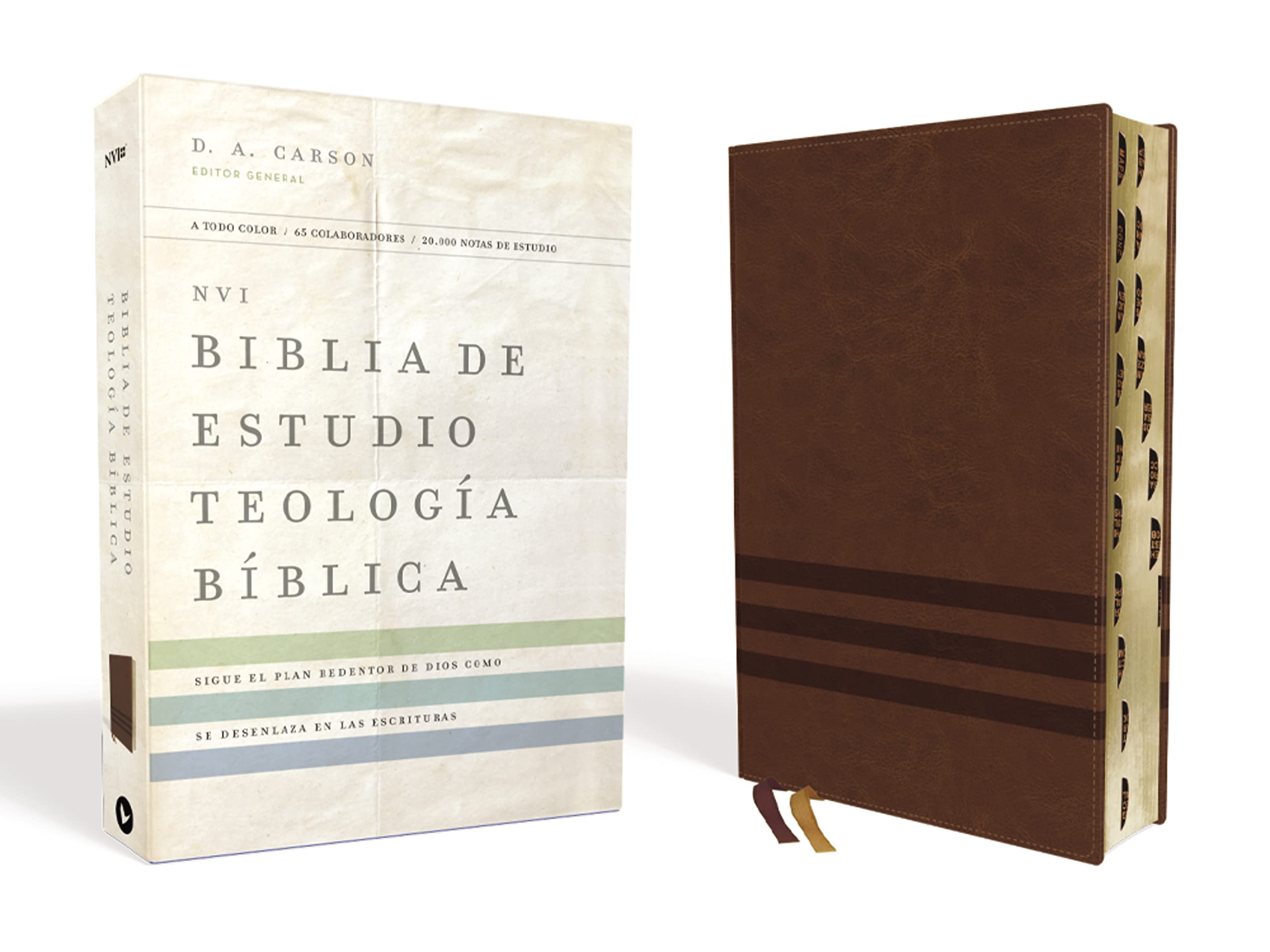 Biblia De Estudio NVI/Teologia Biblica/Leathersoft/Cafe/Indice