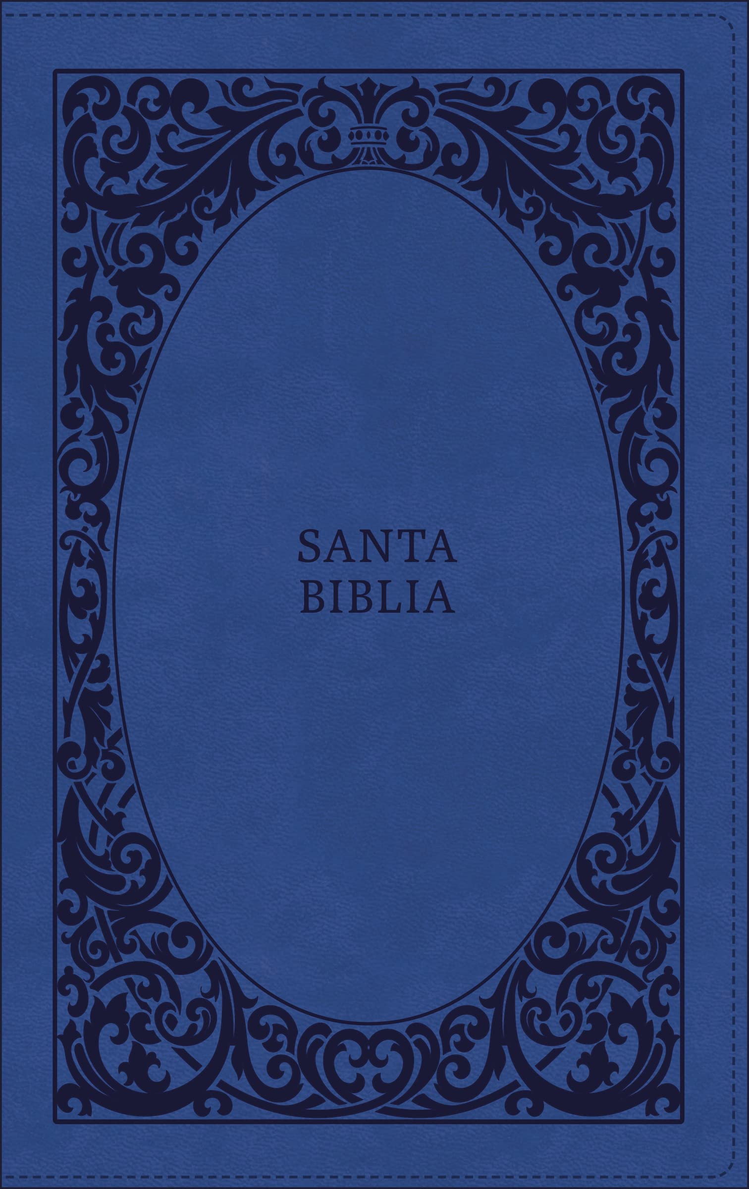 Biblia RVR60/Tierra Santa/Ultrafina/Letra Grande/Leathersoft/Azul Con Cierre