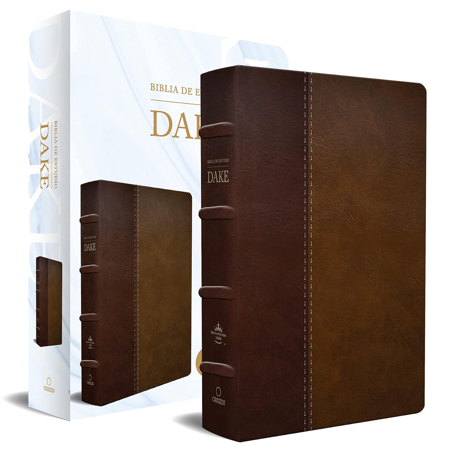 Biblia RVR60 de Estudio Dake/ Duotono Marrón