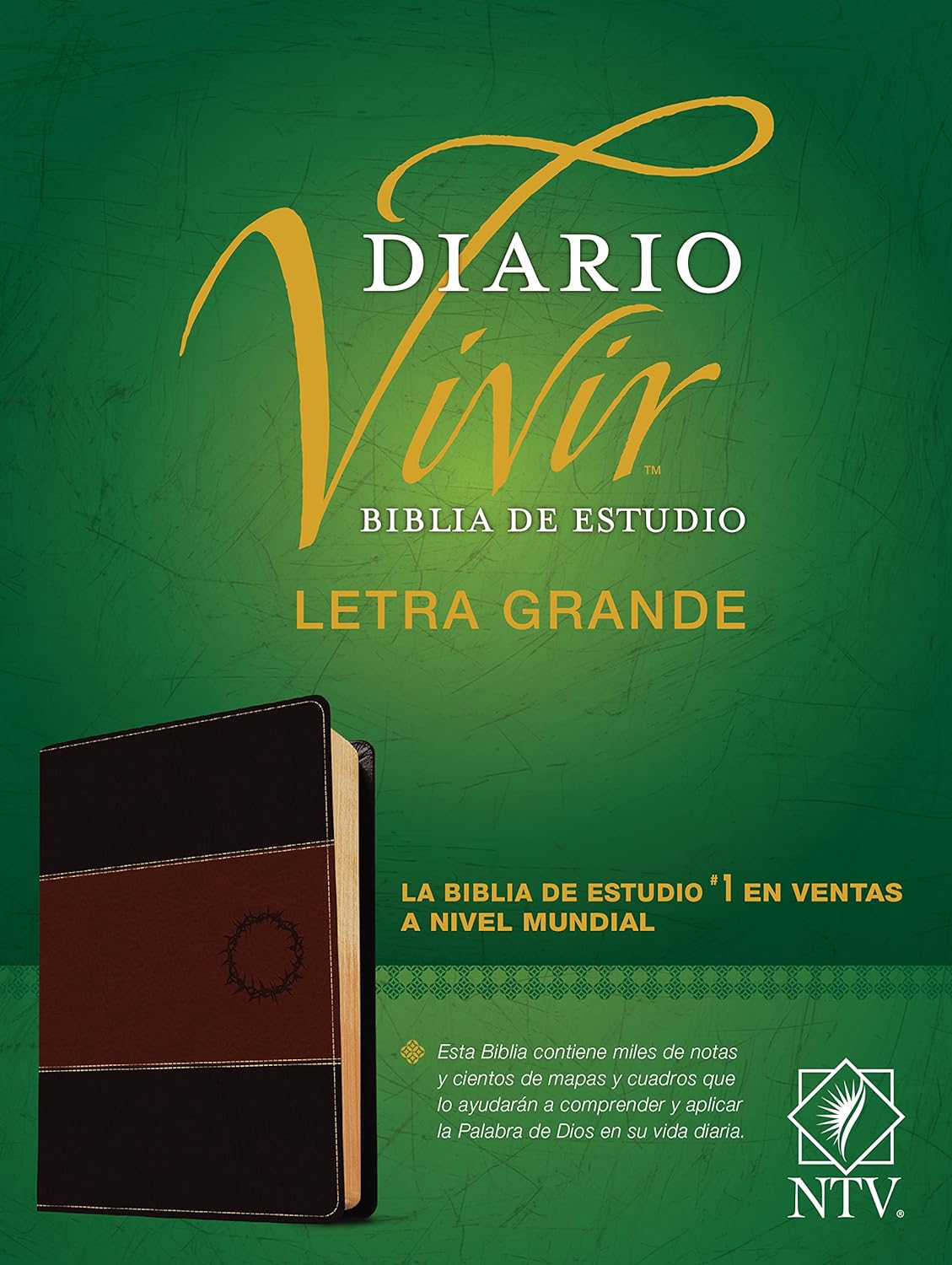 Biblia de Estudio del Diario Vivir/NTV/Letra Grande/Café