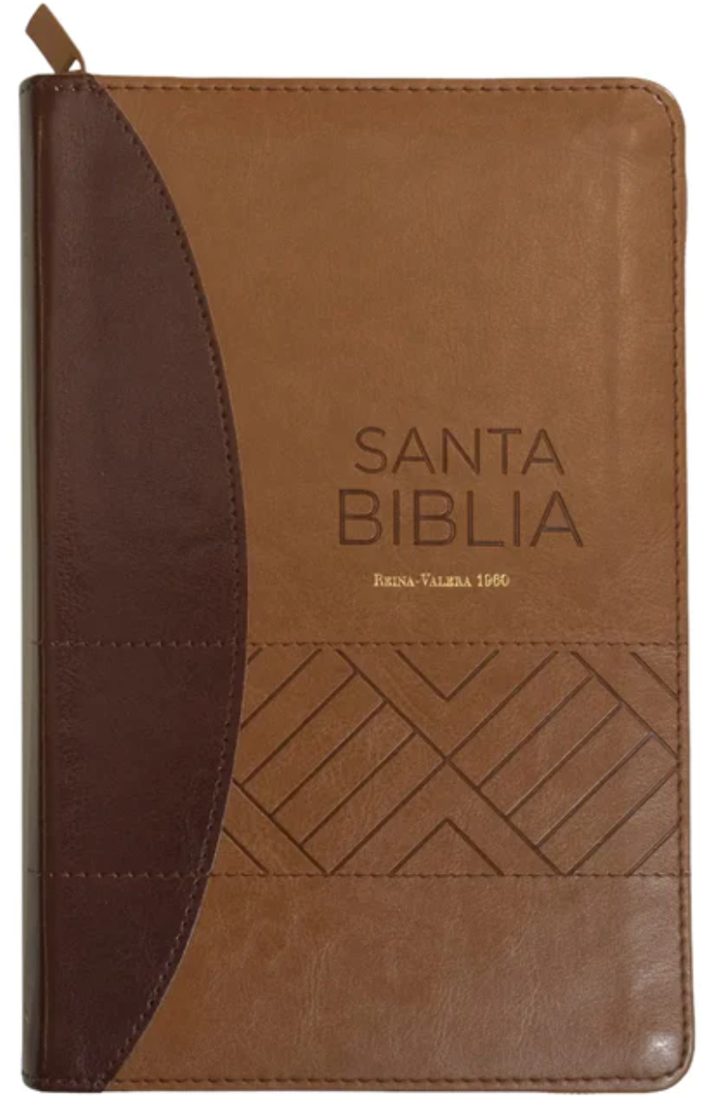 Biblia/RVR1960/Manual/Letra Grande/Cierre/Bitono/Cafe Rectangulos