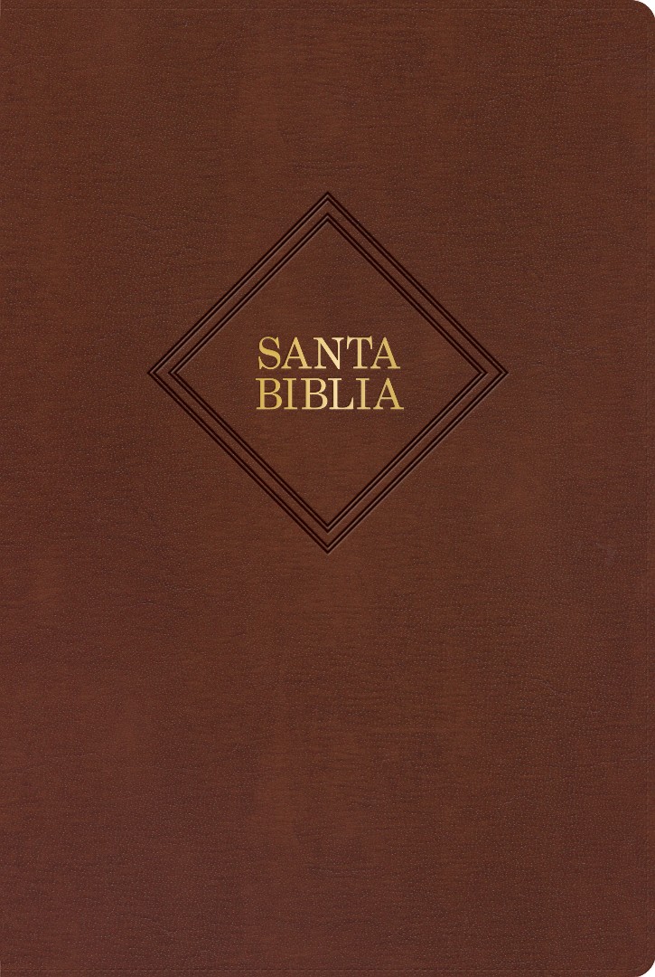 Biblia RVR60/ Letra Gigante/ Cafe Piel Fabricada Ed.2023