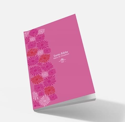 Santa Biblia de Promesas Reina-Valera 1960 / Tamaño Manual / Letra Grande / Rústica / Floral Fucsia
