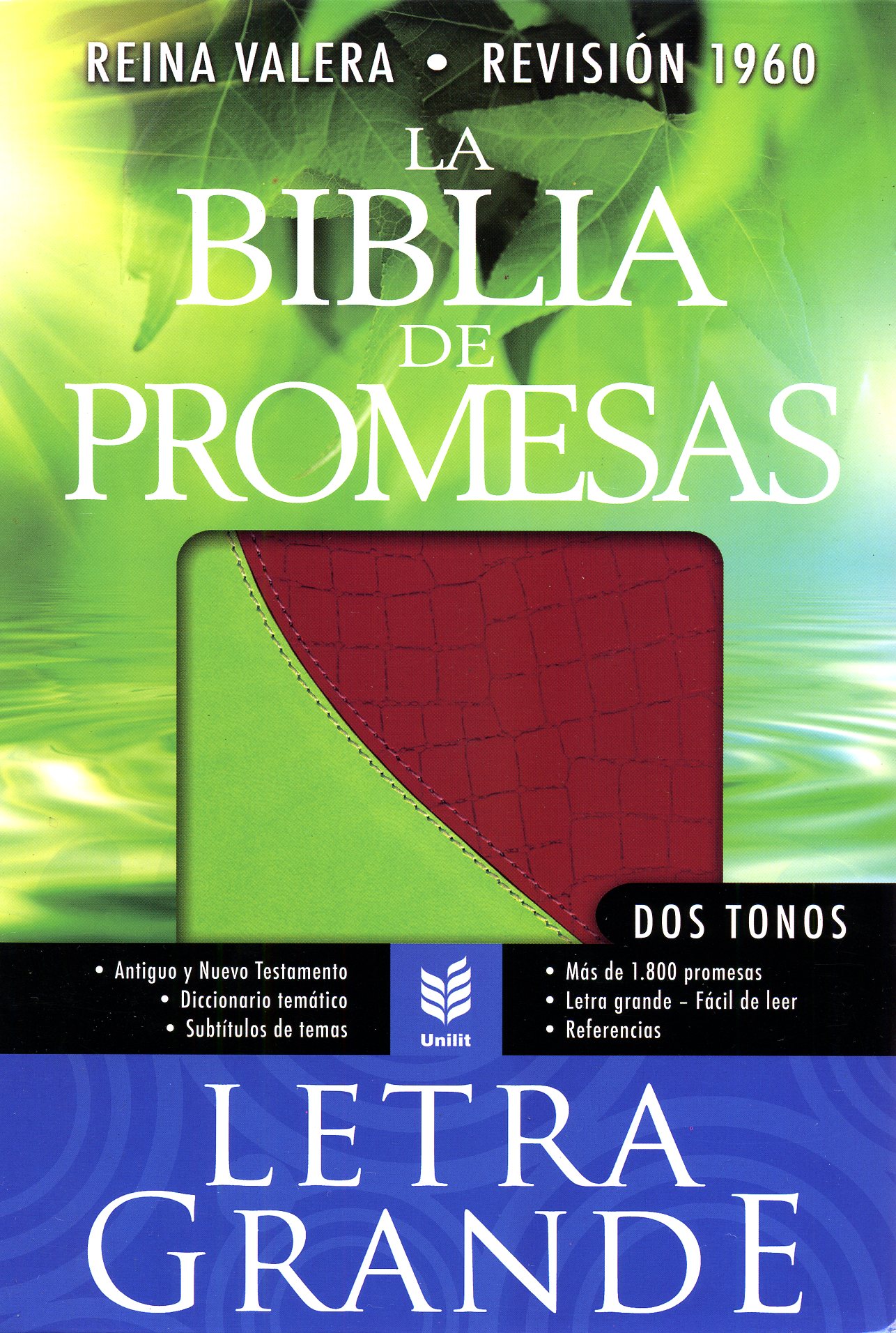 Biblia de las promesas letra grande rosavino/verdelimón (9780789917591) Editorial Unilit Biblia de las promesas letra grande rosavino/verdelimón (9780789917591) Editorial Unilit