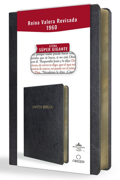 Biblia RVR/60 Negra Letra Super Gigante