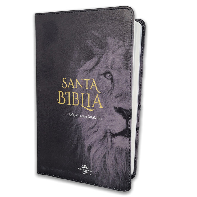 Biblia /RVR6062c /LG PJR Leon Imitación Canto Blanco