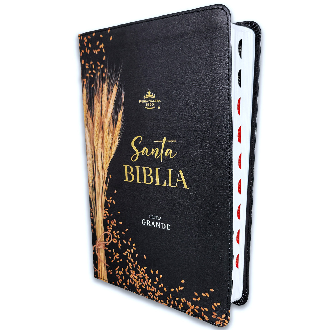 Biblia RVR6065CTI/ Negro Trigo/ Imitacion Ind C- Blanco/ C. Supreme
