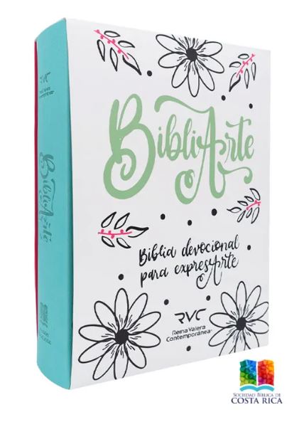 Biblia Arte /RVC086/ Verde Canto Plateado