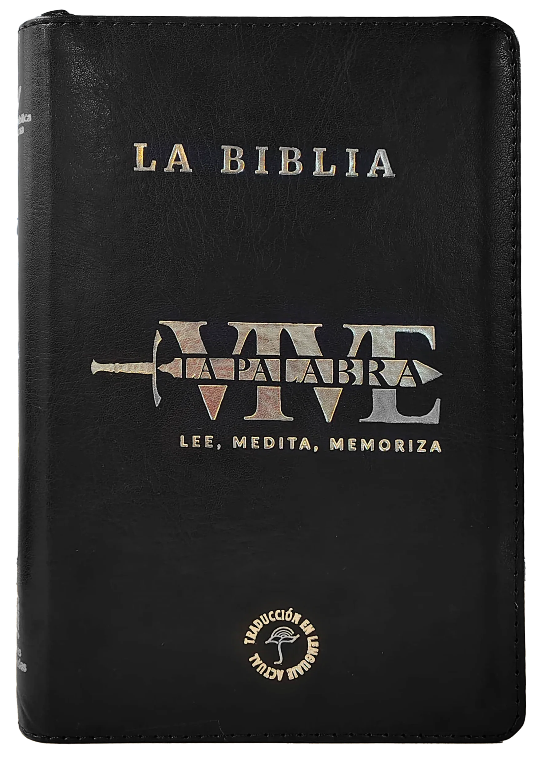 Biblia/ TLA66LGZT PJR/ Negra Canto Pateado /Vive La Palabra