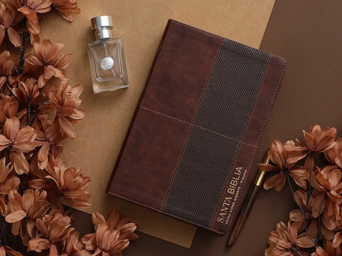 Biblia RVR6088cti/ Cafe Gris/ Super G. 19pts./ Indice Efeso