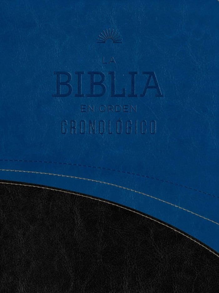 Biblia En Orden Cronológico RVR60/ Azul Imitación Piel
