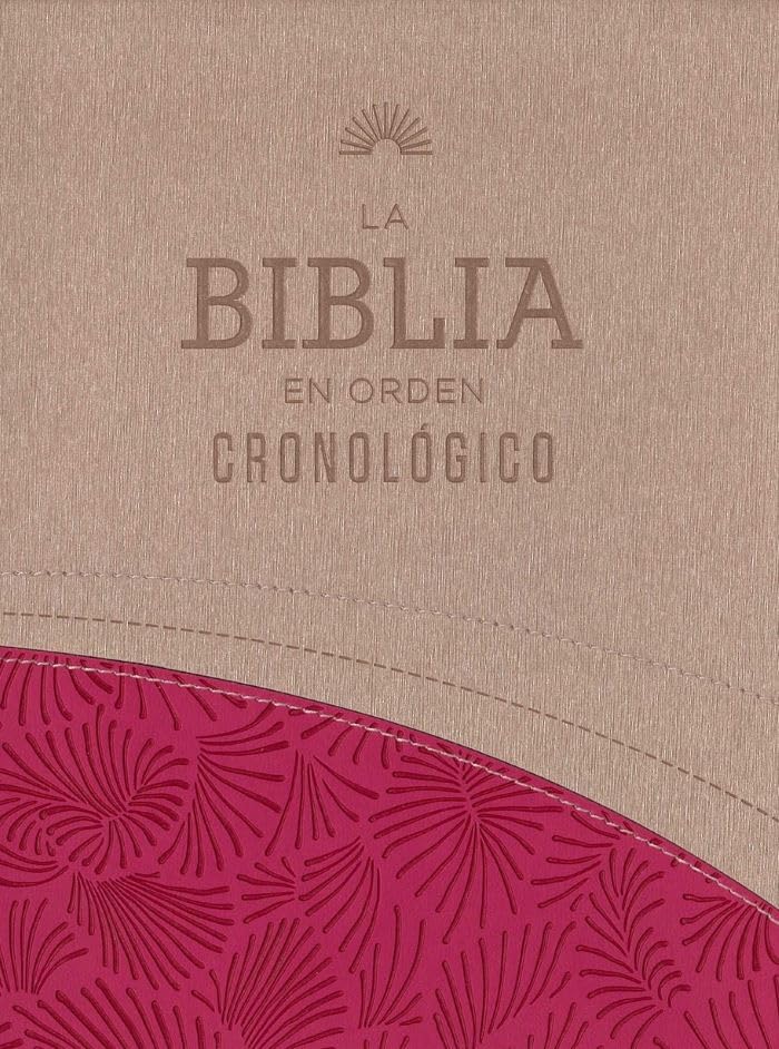 Biblia En Orden Cronologico RVR60/ Rosa Imitacion Piel