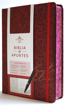 Biblia RVR60 Apuntes/ Vinotinto Flores TD Canto Pintado