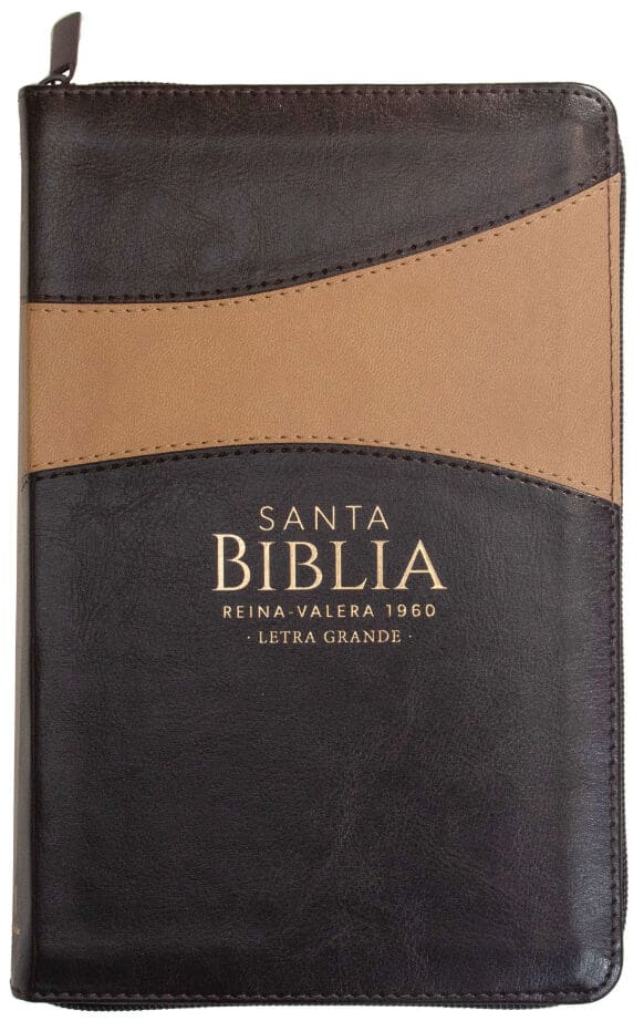 RVR60 Biblia Bitono Tamaño Manual Letra Grande con Cierre