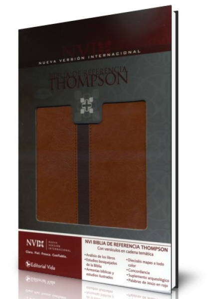 Biblia de referencia Thompson NVI, dos tonos Marrón, café